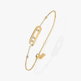 0.12ctw Yellow Gold Diamond Bracelet