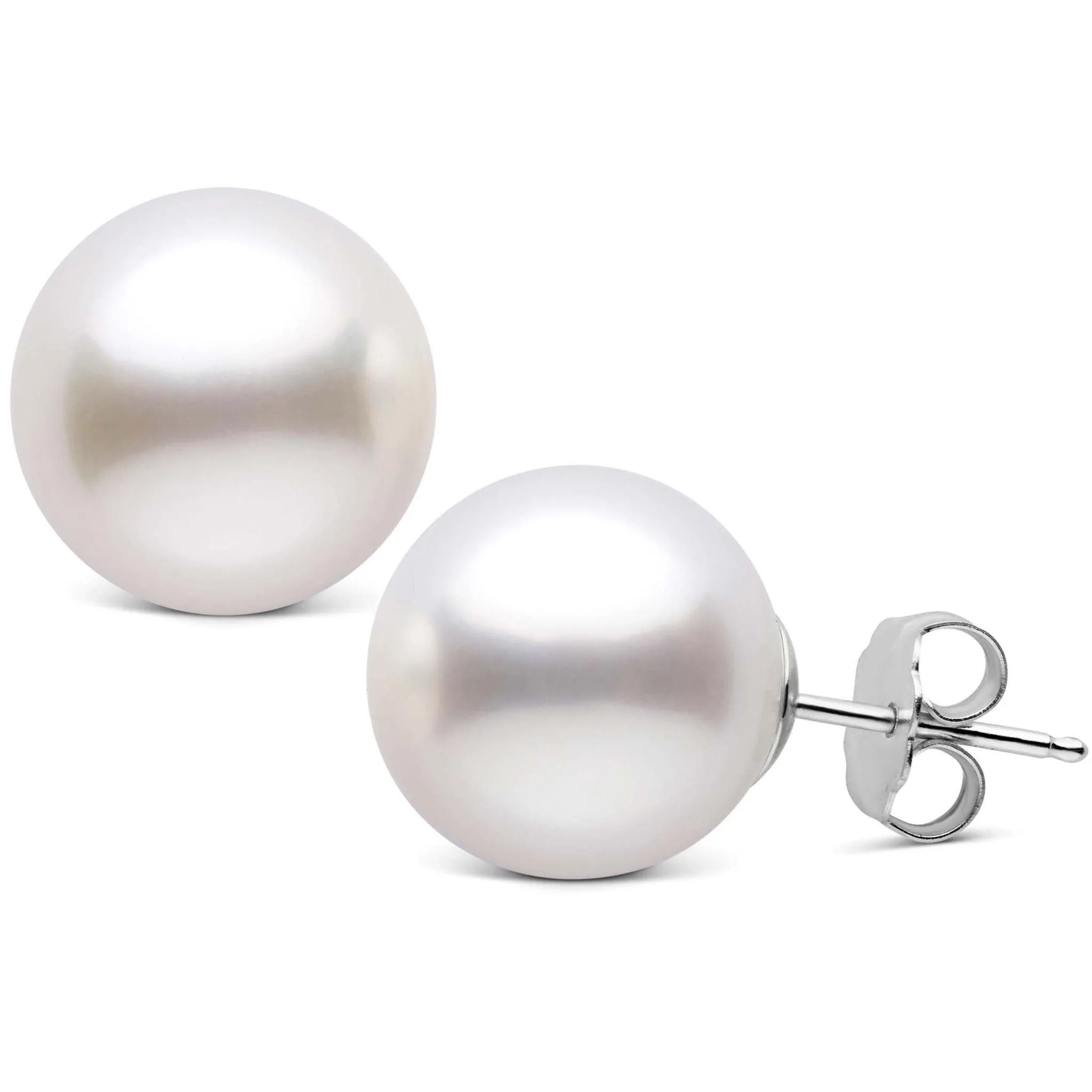 11.0-12.0 mm AAA White South Sea Pearl Stud Earrings