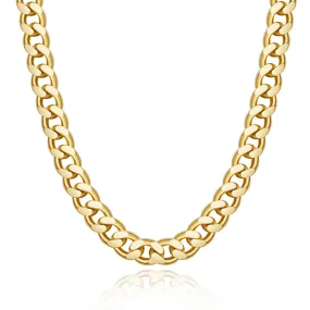 14K Stainless Steel Chunky Curb Cuban Link Chain Necklaces