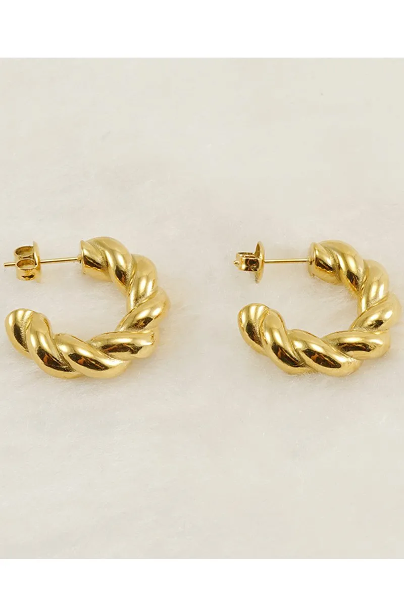 18K GOLD PLATED STAINLESS STEEL EARRINGS