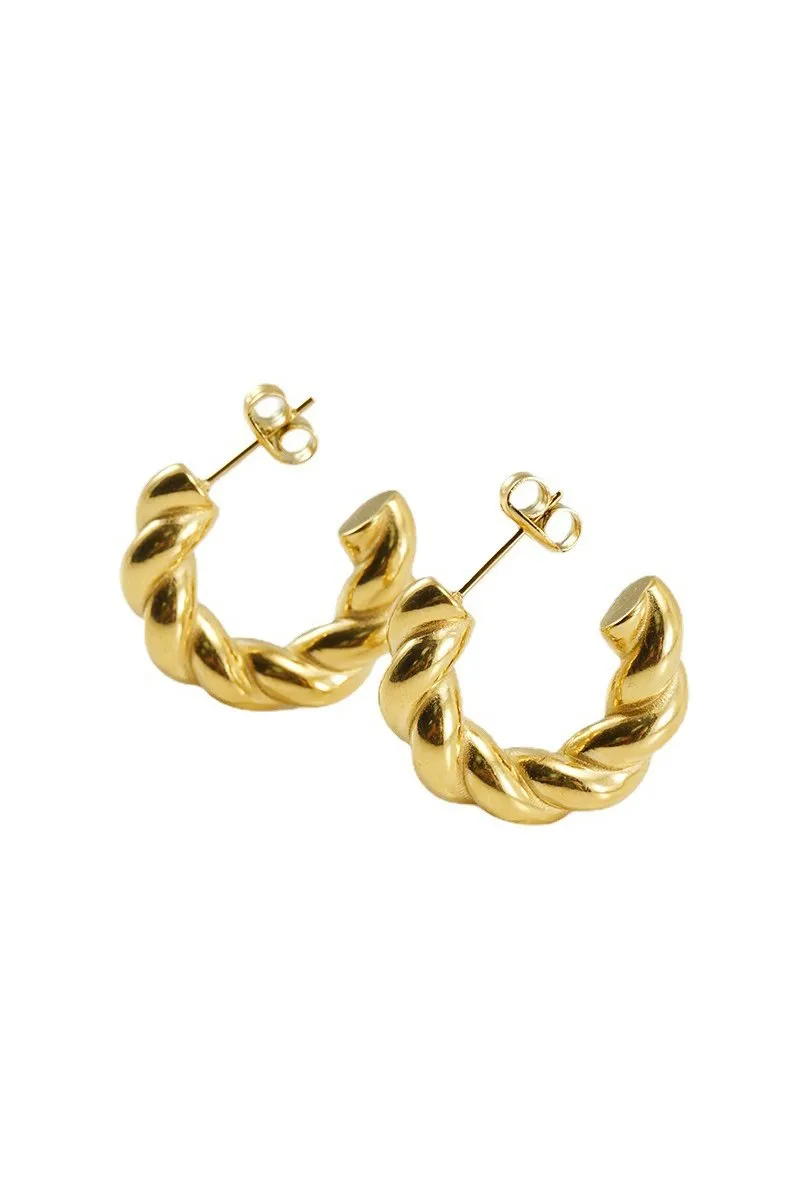 18K GOLD PLATED STAINLESS STEEL EARRINGS