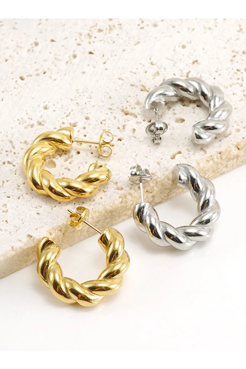 18K GOLD PLATED STAINLESS STEEL EARRINGS