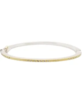 18k Yellow Gold Diamond Bangle Bracelet