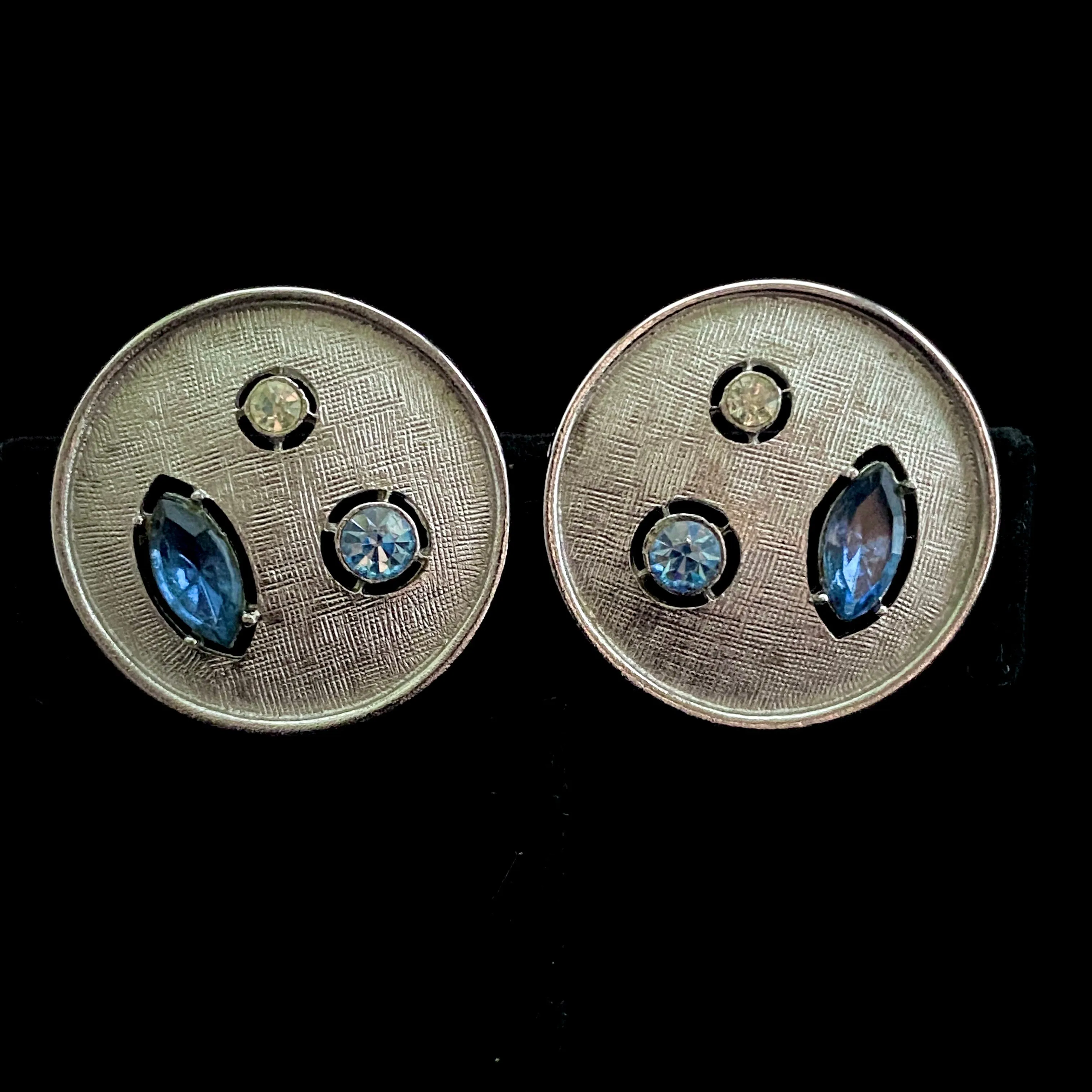 1962 Sarah Coventry Rhapsody In Blue Earrings