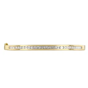 2.03ct Diamond Channel Set Bangle | Pre-Loved | 18K Yellow Gold