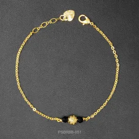 24ct Heavy Gold Plated Stone Bracelet Bangle PSBR8B-051