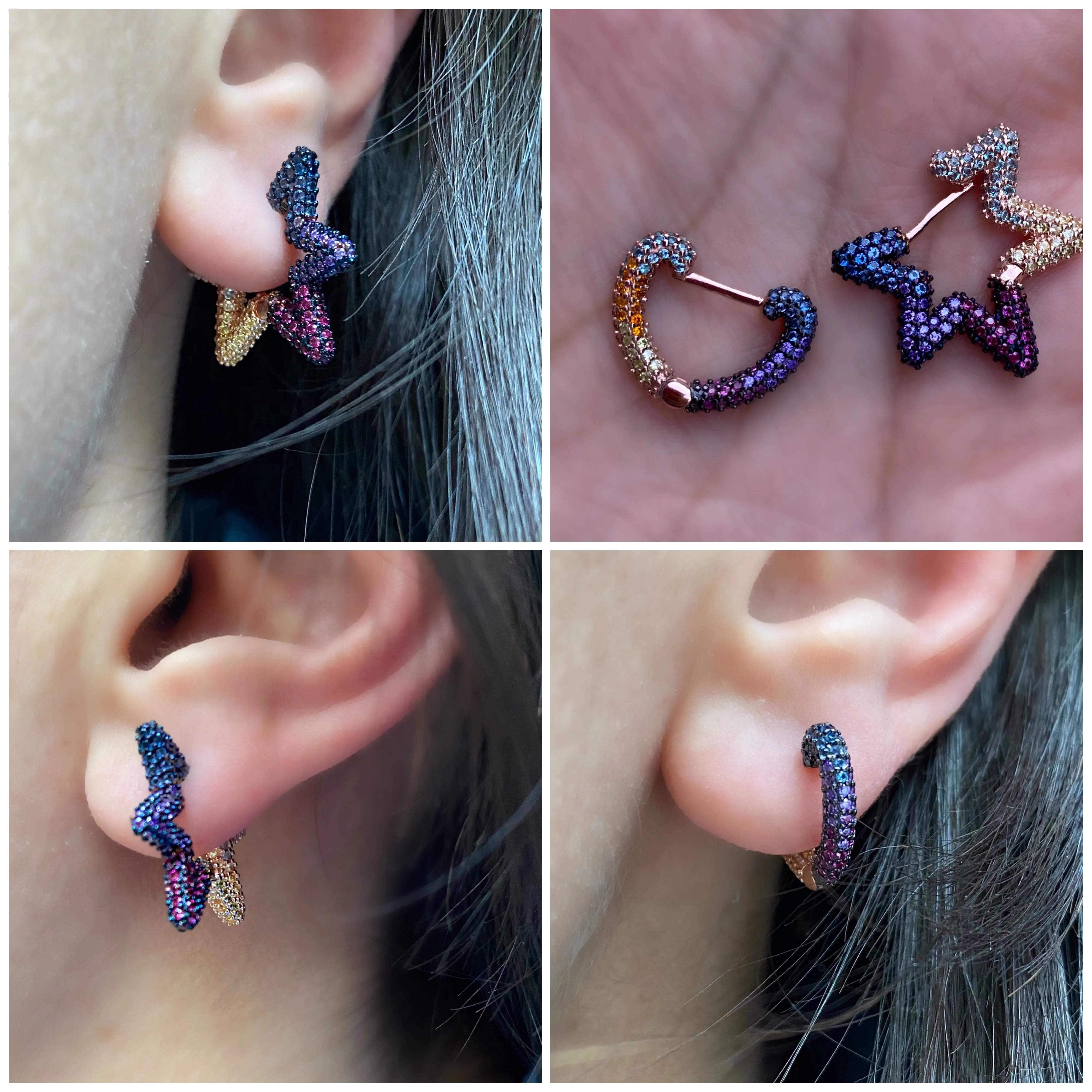 3D earrings