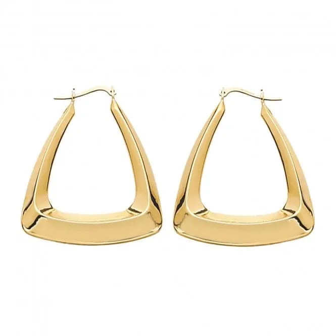 9ct Yellow Gold Creole Earrings ER552N