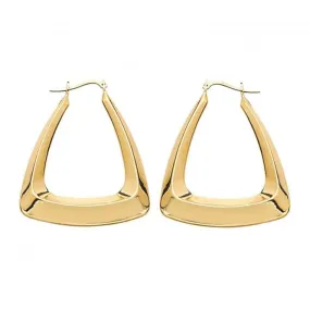 9ct Yellow Gold Creole Earrings ER552N