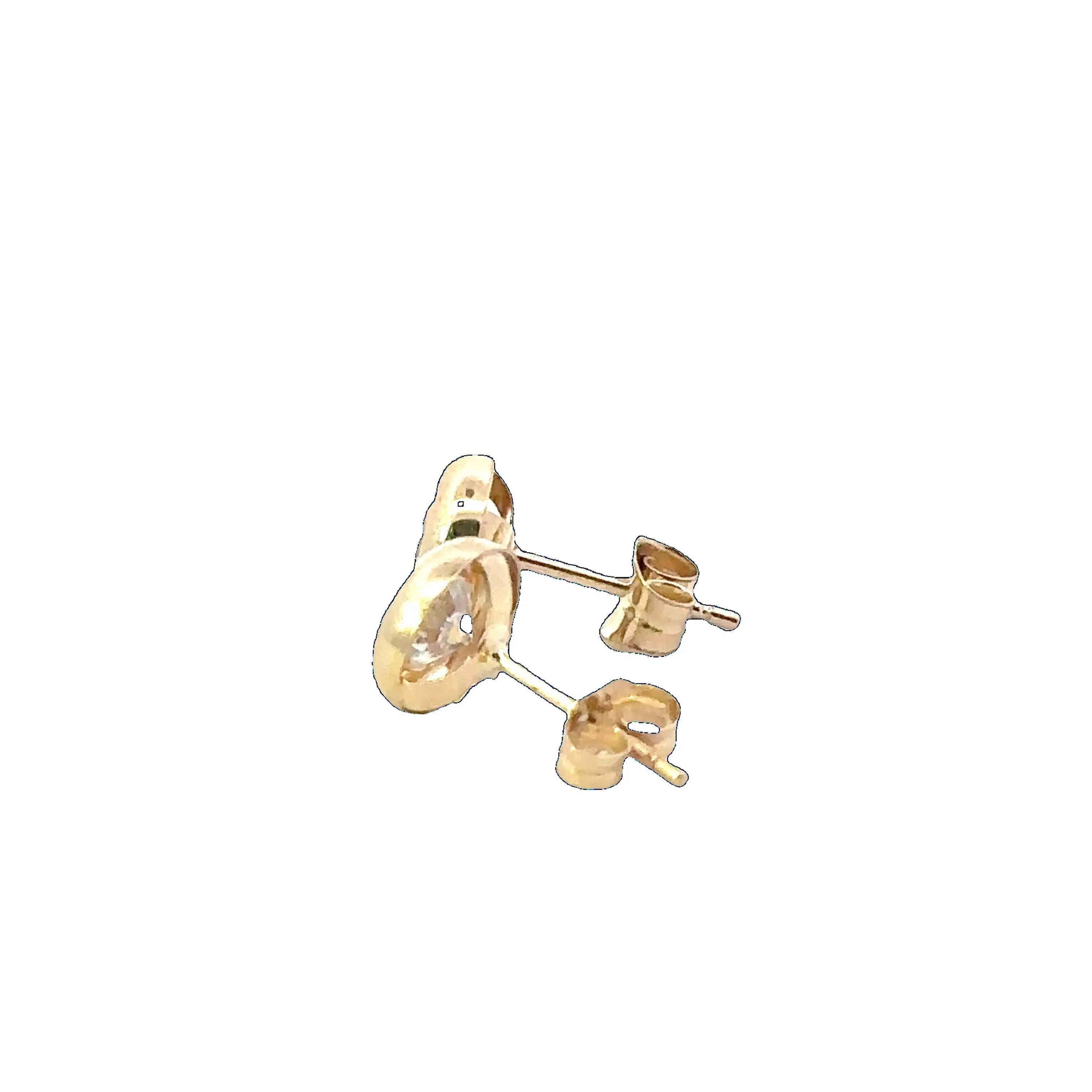 9ct Yellow Gold Cubic Zirconia Stud Earrings