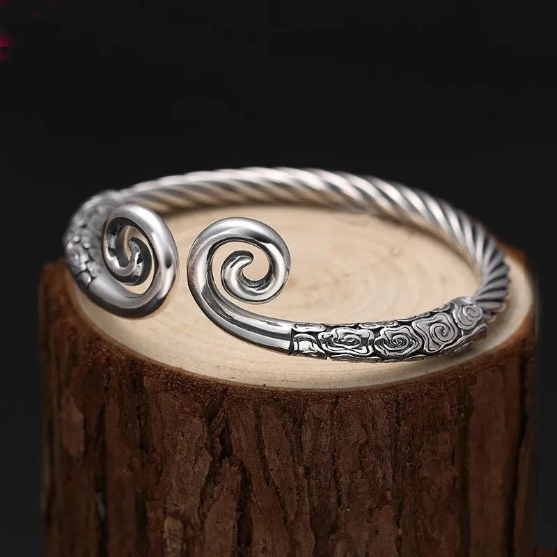 Adjustable Spell Bangle in S925 Silver