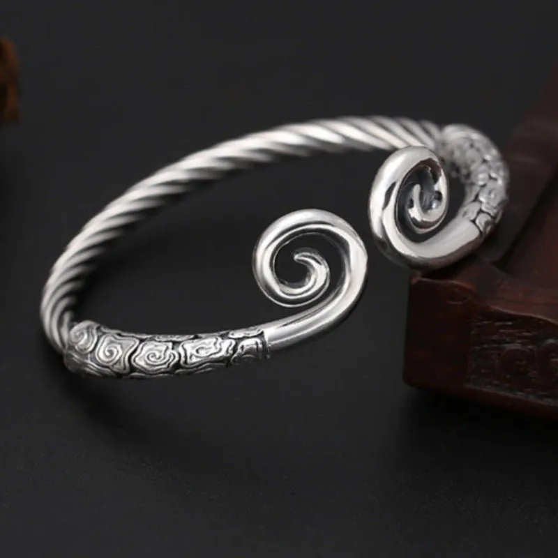 Adjustable Spell Bangle in S925 Silver