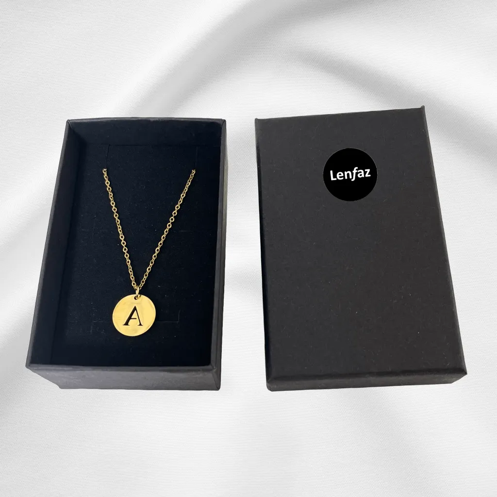 Alphabet Necklace Gold Plated - Letter N