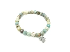 Angel Amazonite Crystal Charm Bracelet