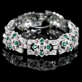 Art Deco Suffragette Bracelet Paste Circa 1920