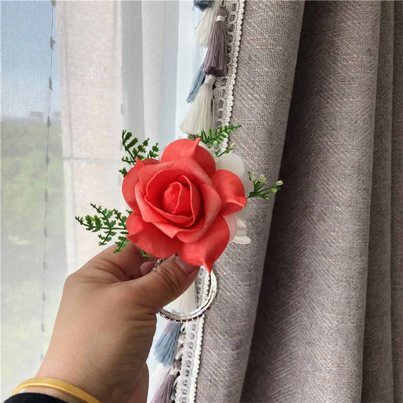 Artificial Wrist Corsage for Prom Coral Rose Corsage