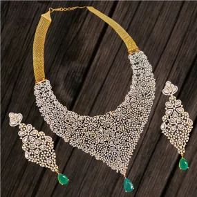 Asp Zircon Choker Necklace Set By Asp Fashion Jewellery