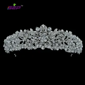 Austrian Crystals wedding bridal royal tiara diadem crown JHA4714-6