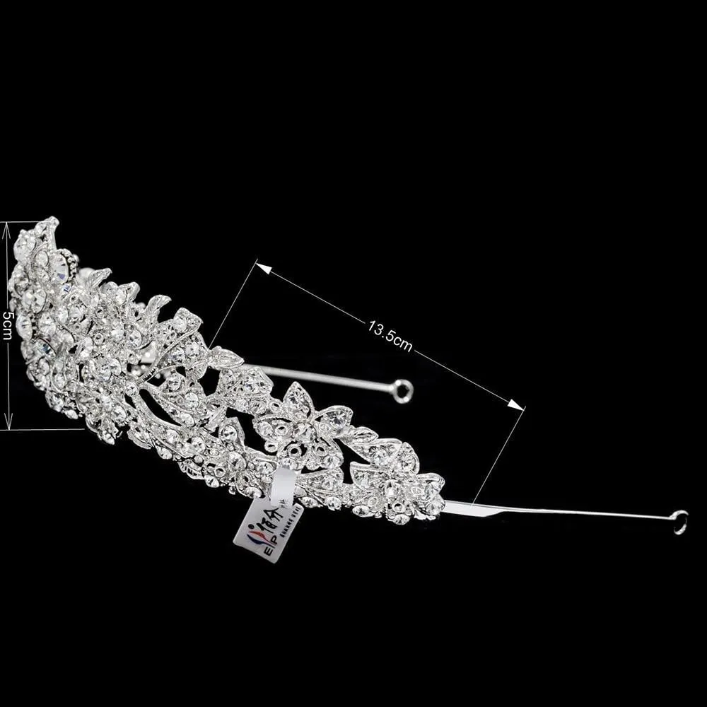 Austrian Crystals wedding bridal royal tiara diadem crown JHA4714-6