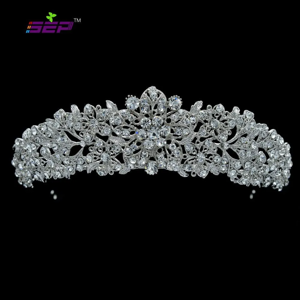 Austrian Crystals wedding bridal royal tiara diadem crown JHA4714-6