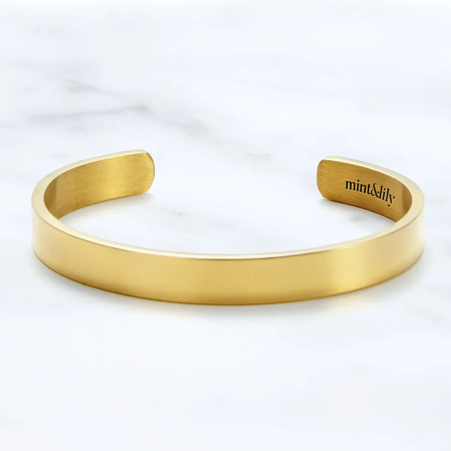 Be Brave. Be Strong. Be Badass. Personalizable Cuff Bracelet