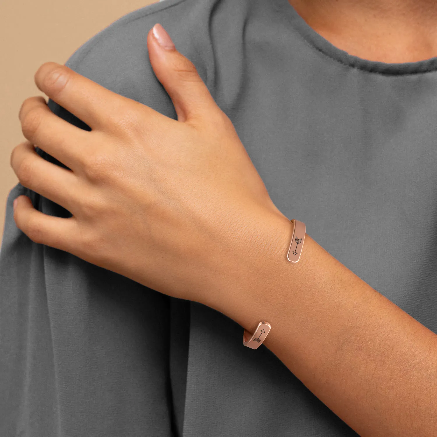 Be Brave. Be Strong. Be Badass. Personalizable Cuff Bracelet