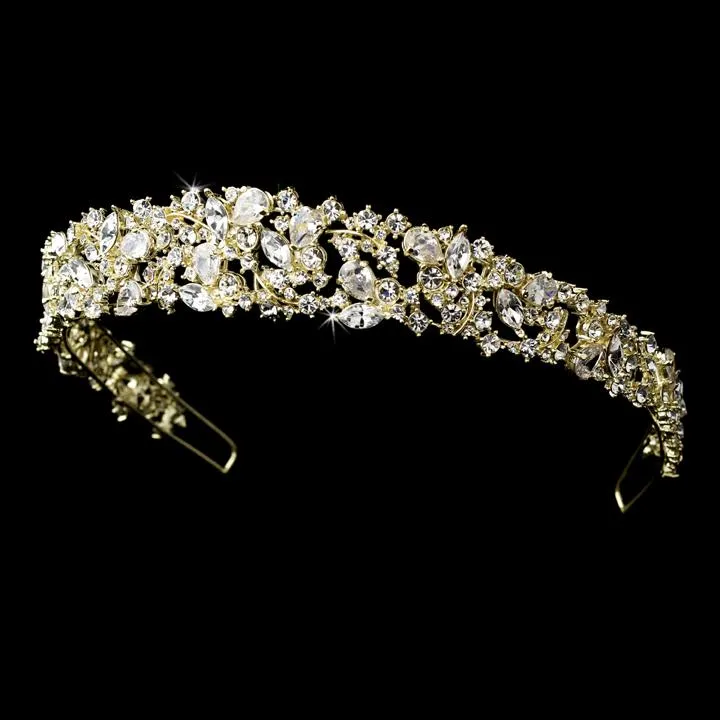 Beautiful CZ Crystal Wedding Headband Tiara