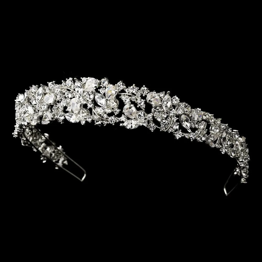 Beautiful CZ Crystal Wedding Headband Tiara