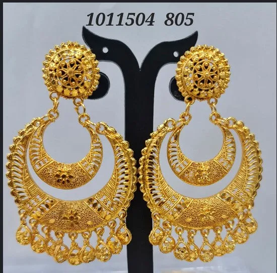 Bhavi Jewels Dye Gold Dangler Earrings