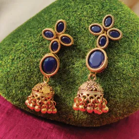 Bhavi Jewels Gold Plated Jhumki Earrings