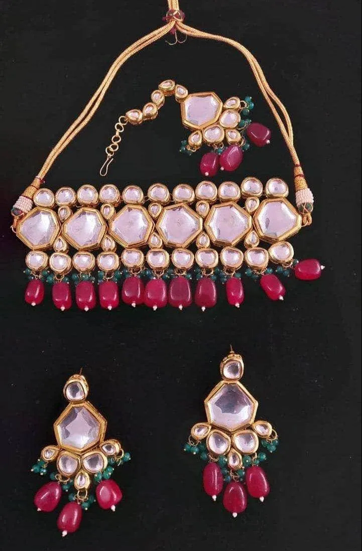 Big Kundan Choker Set