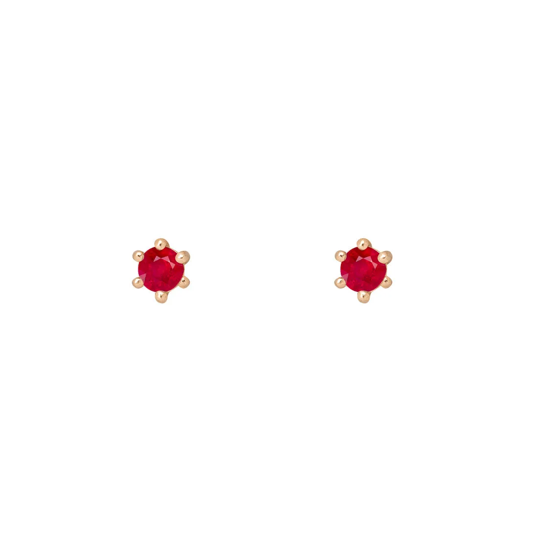 Birthstone Earrings: July Ruby