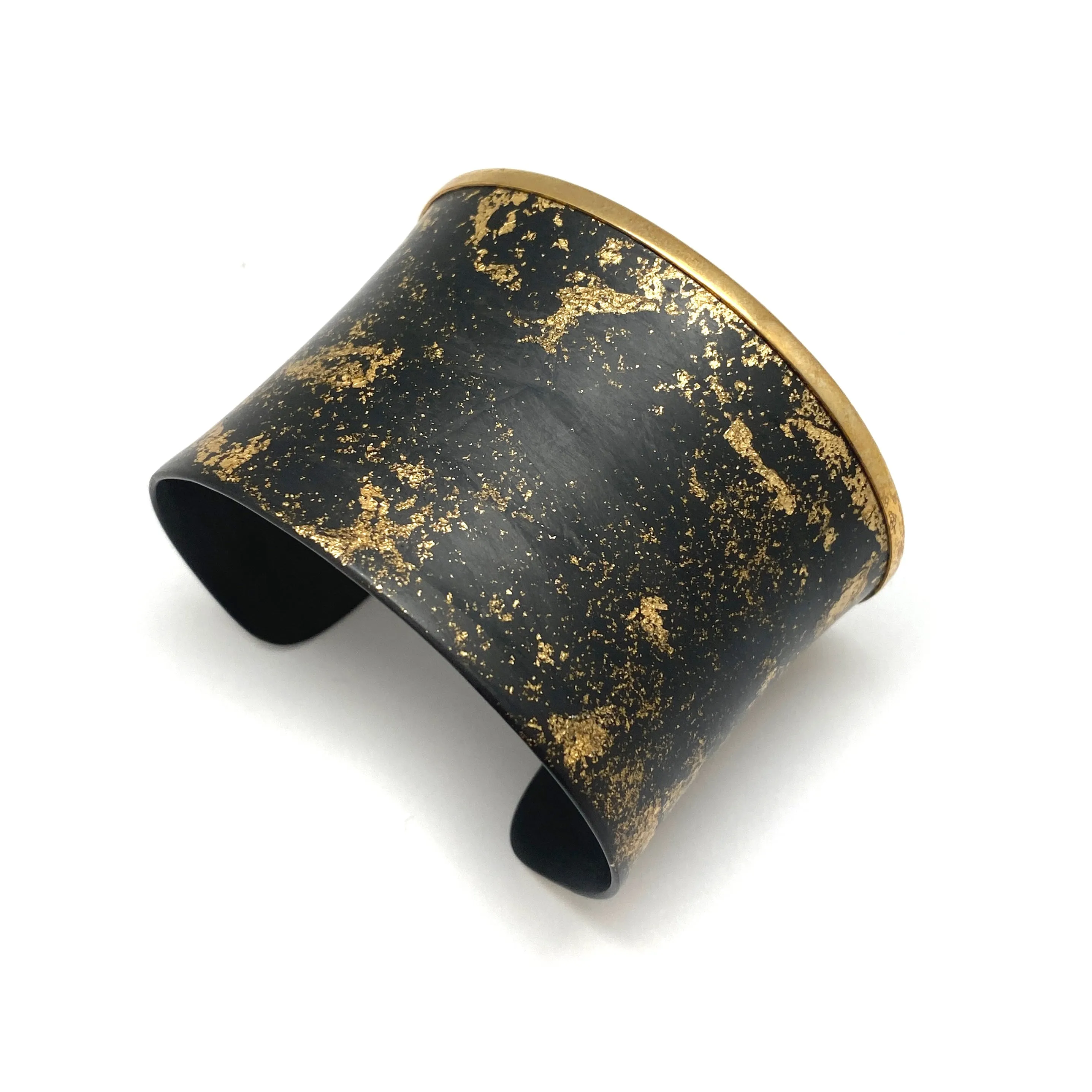 Black and Gold Carbon Cuff