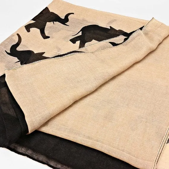 Black Elephant Scarf