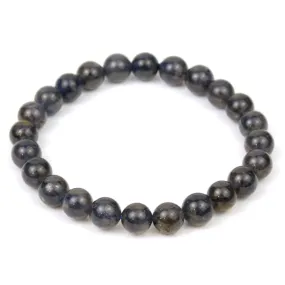 Black Tanzanite Stretch Bracelet 7mm