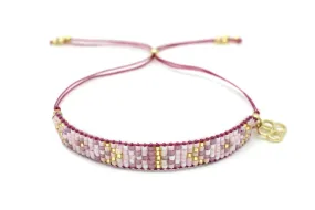 Boho Betty Matira Hot Pink Beaded Friendship Bracelet