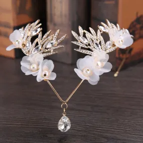 Breathtaking Floral Waterdrop Tiara