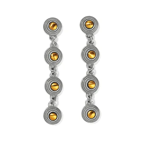 Brighton | Monete Link Post Drop Earrings in Gold and Silver Tone