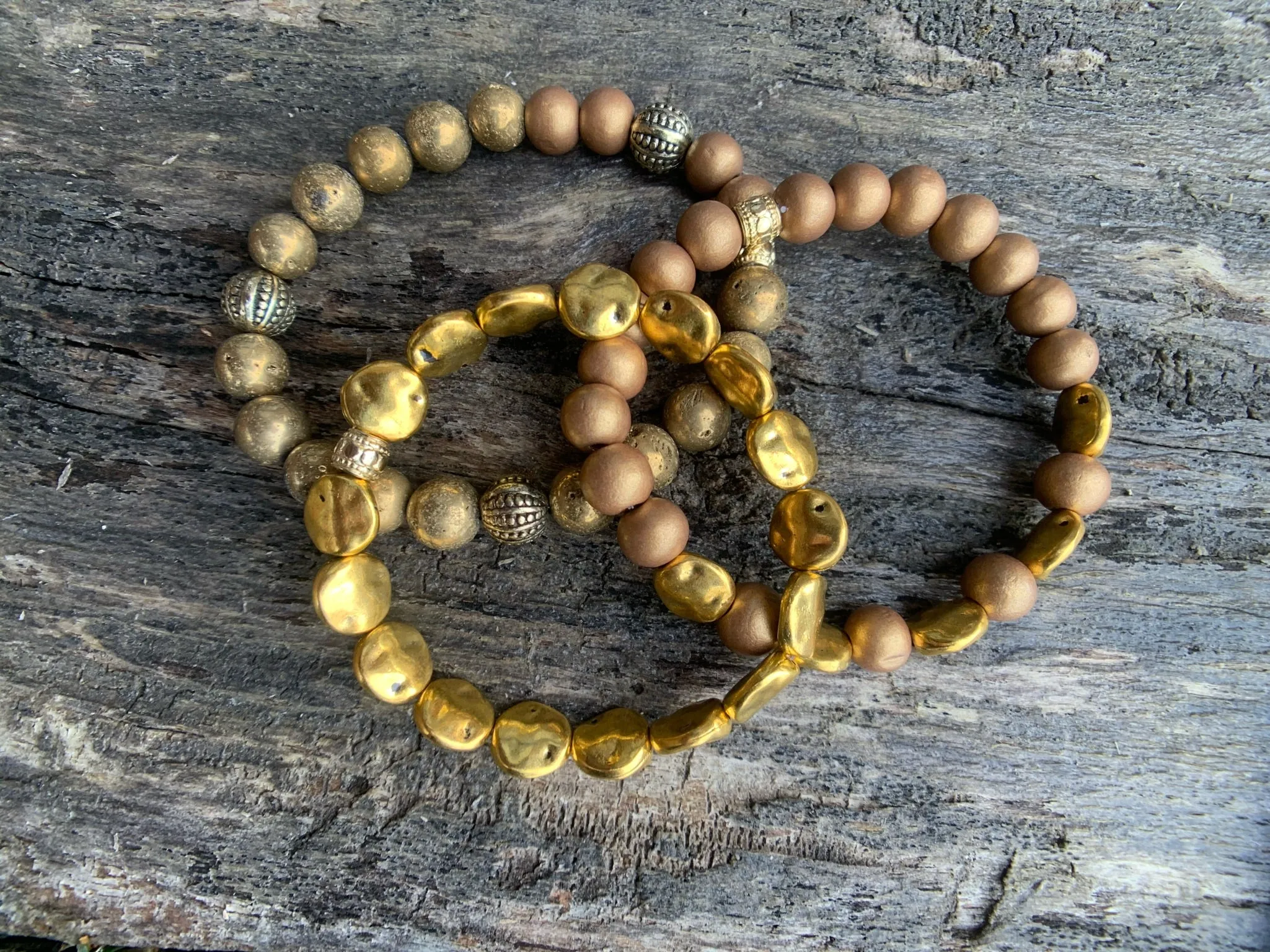 Bronze Luster Agate Bracelet