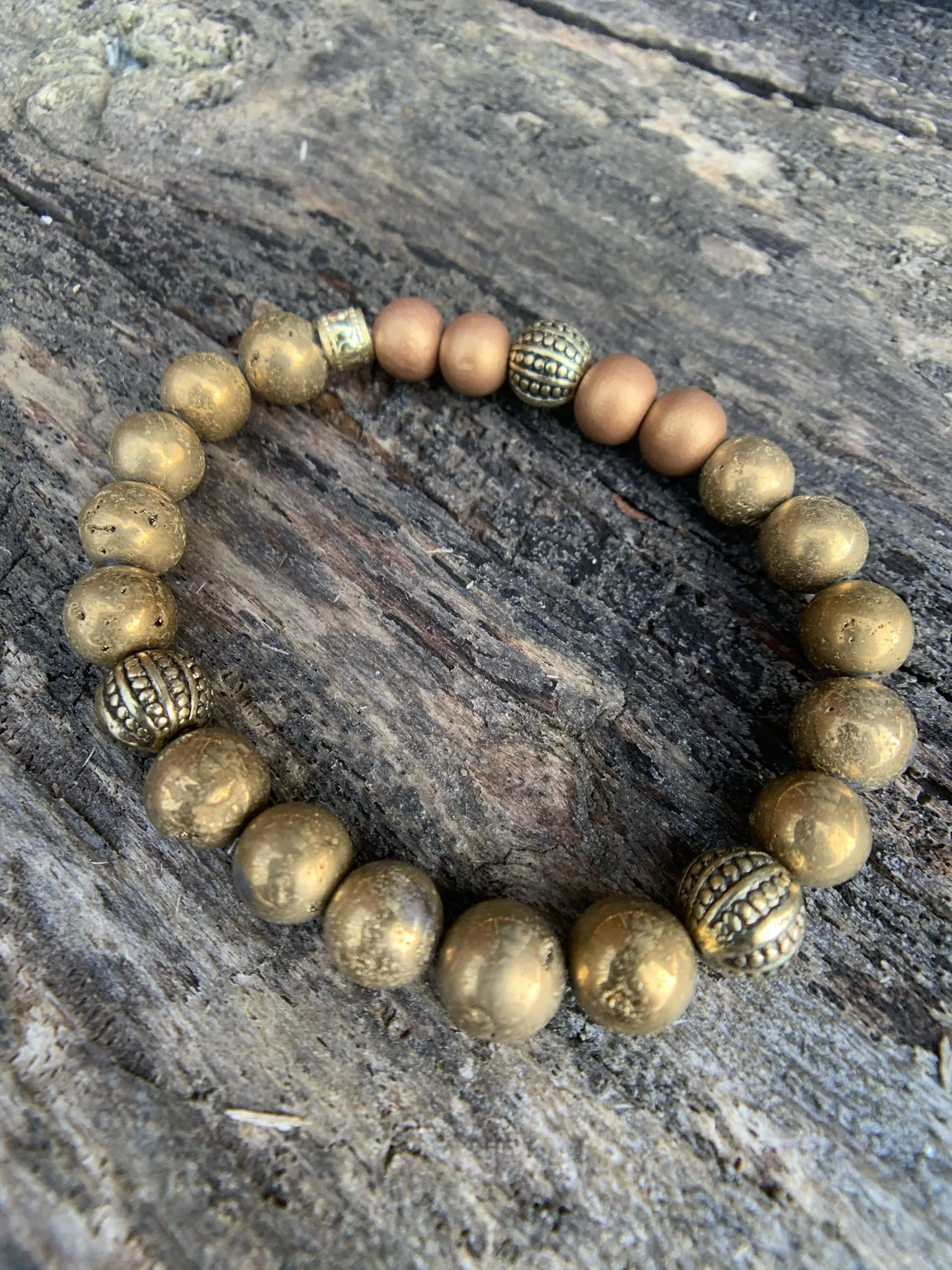 Bronze Luster Agate Bracelet