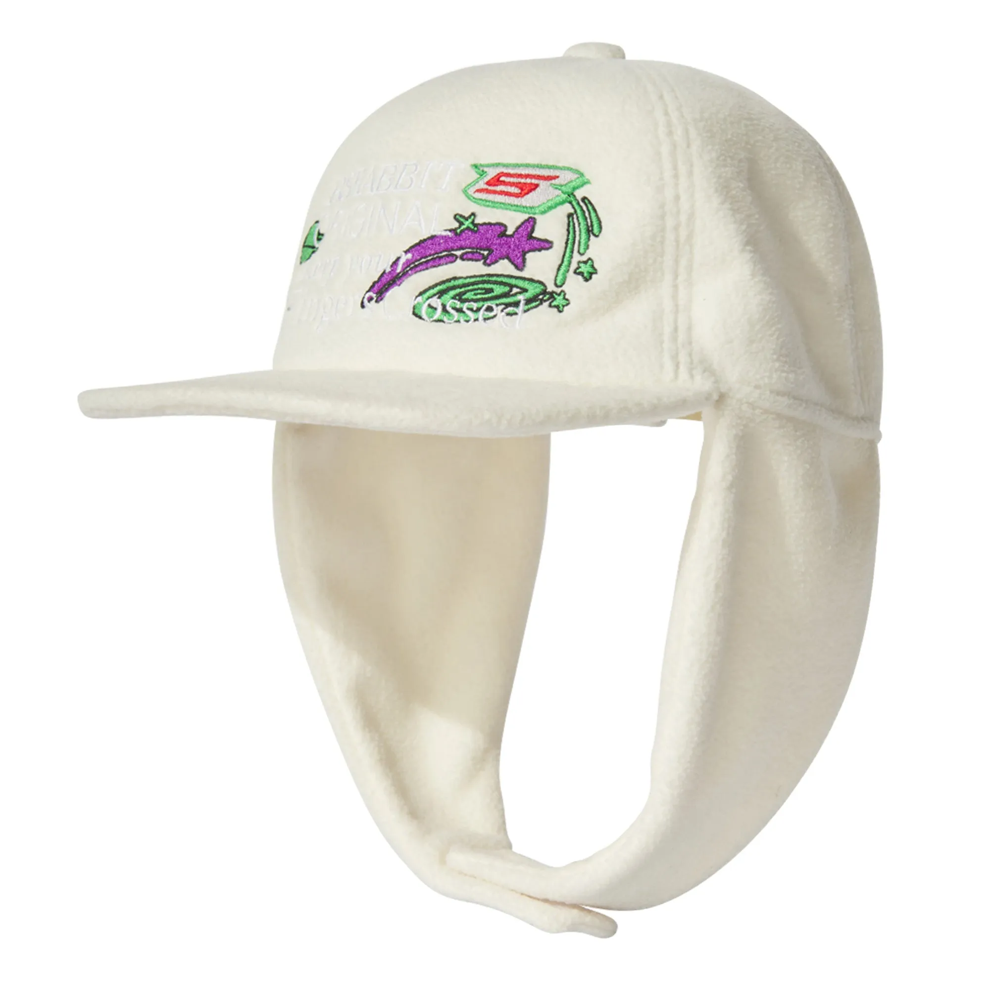 BSRABBIT OG EARFLAP HAT IVORY