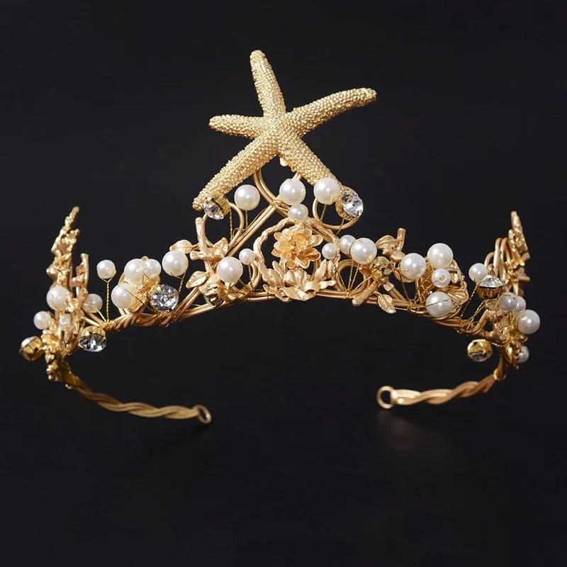 Carefree Mermaid Starfish Crown