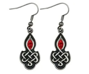 CELTIC W/ RUBY EARRINGS , C/60