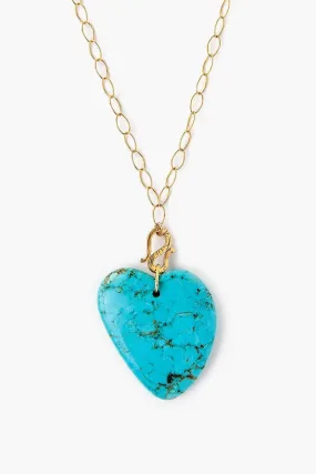 Chan Luu Turquoise Heart Necklace