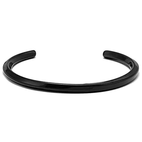 Classy Men Twisted Black Cuff Bracelet