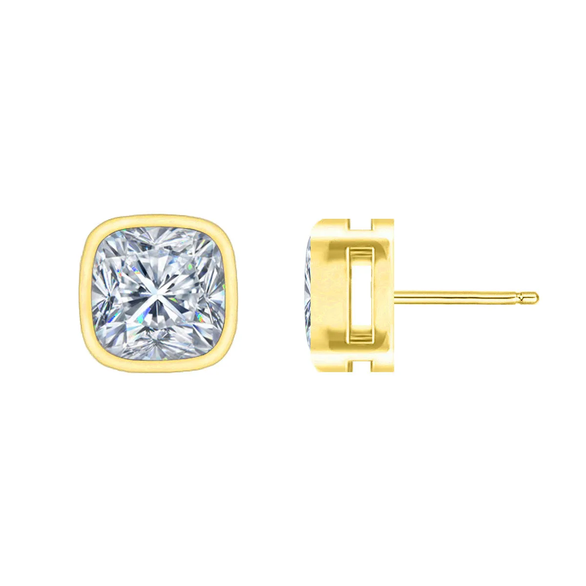 Clermont Demi Square Stud Earrings