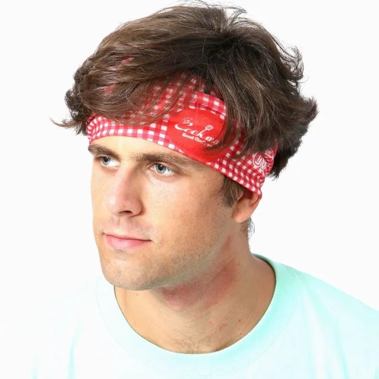 Cookman Chef's Scarf - Gingham : Red