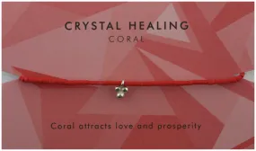 Coral Crystal Healing Bracelet