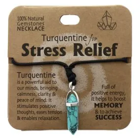 Crystal Necklace - Turquentine for Stress Relief