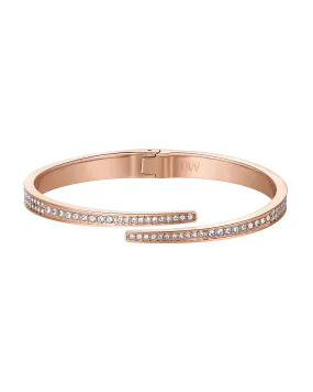 Crystal Pave Bangle - Rose Gold | J1023C